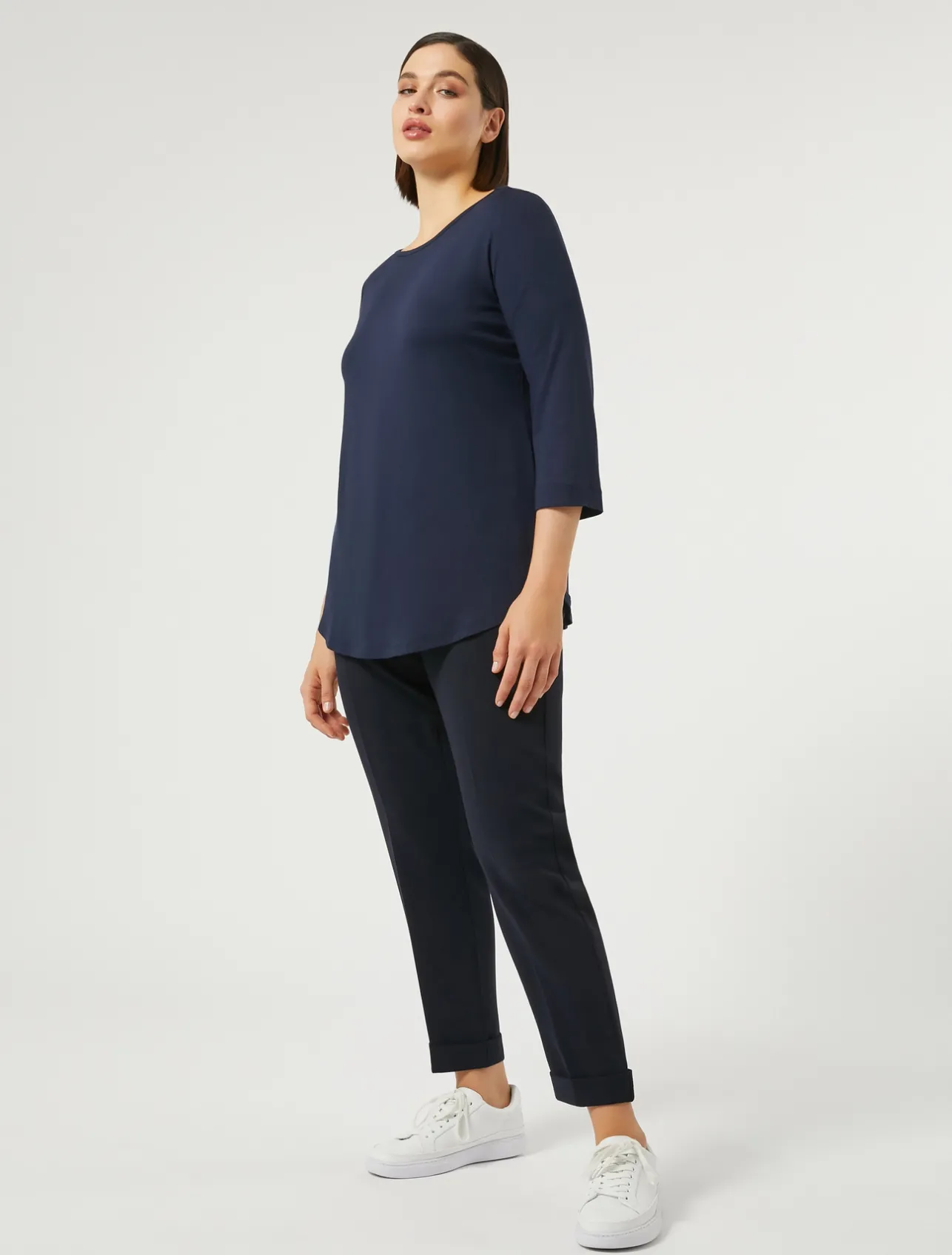 Online Marina Rinaldi Triacetate cady trousers MIDNIGHTBLUE