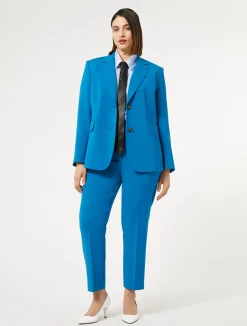 Outlet Marina Rinaldi Triacetate cady trousers TURQUOISE
