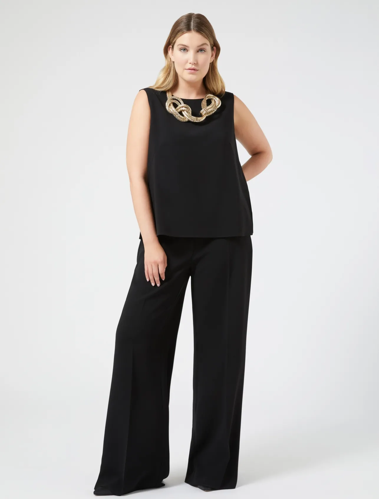 Hot Marina Rinaldi Triacetate cady trousers BLACK