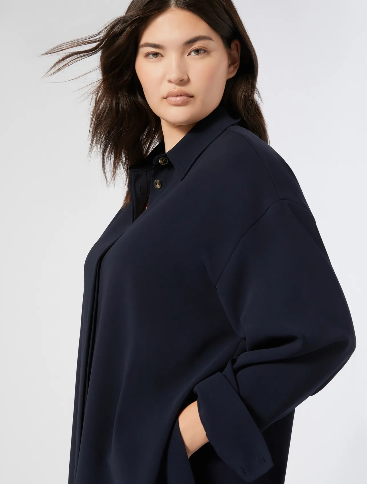 Sale Marina Rinaldi Triacetate cady tunic MIDNIGHTBLUE