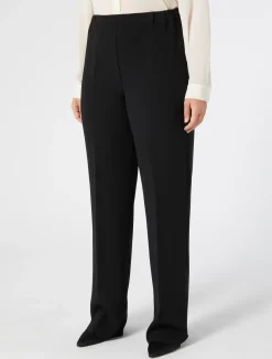 Clearance Marina Rinaldi Triacetate cigarette trousers BLACK