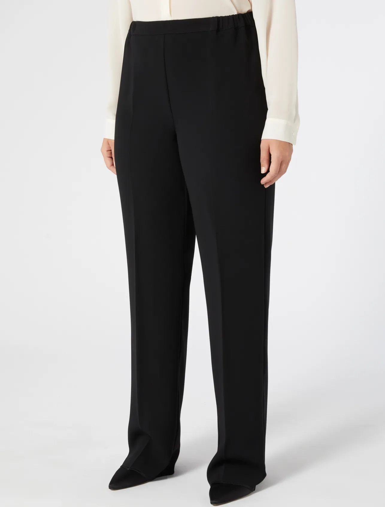 Clearance Marina Rinaldi Triacetate cigarette trousers BLACK