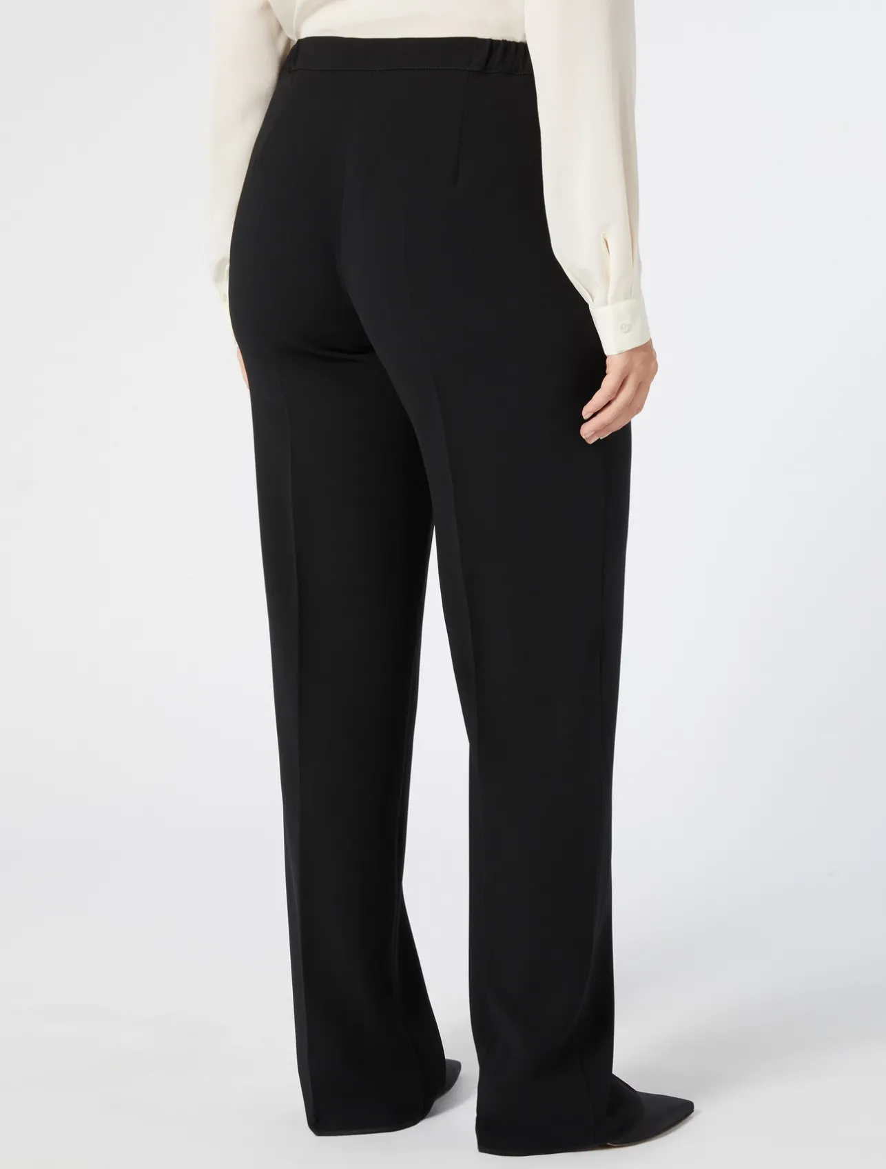 Clearance Marina Rinaldi Triacetate cigarette trousers BLACK
