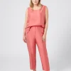 Hot Marina Rinaldi Trousers in pure silk shantung RED