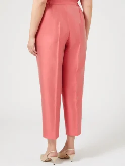 Hot Marina Rinaldi Trousers in pure silk shantung RED