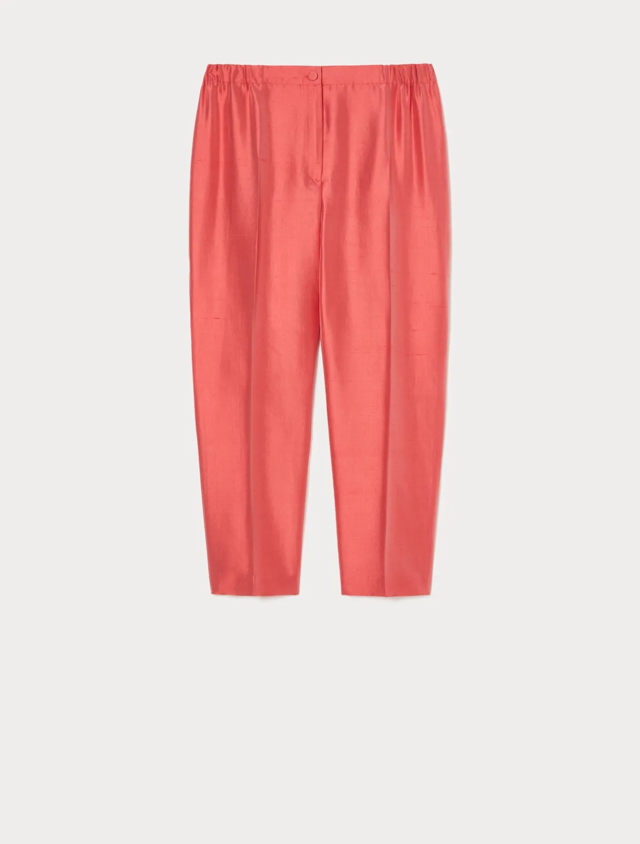 Hot Marina Rinaldi Trousers in pure silk shantung RED