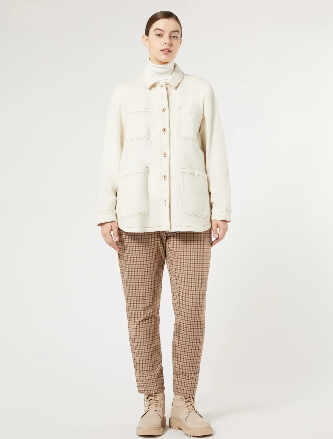 Hot Marina Rinaldi Trousers in viscose blend twill PINK