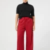 Discount Marina Rinaldi Trousers in viscose blend twill RED
