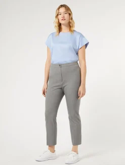 New Marina Rinaldi Trousers in viscose blend twill MEDIUMGREY