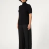 New Marina Rinaldi Trousers in viscose blend twill BLACK