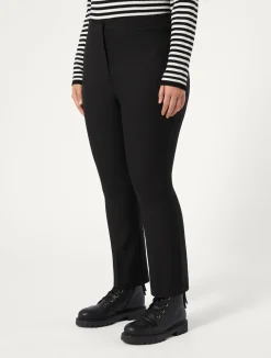 Fashion Marina Rinaldi Trousers in viscose blend twill BLACK