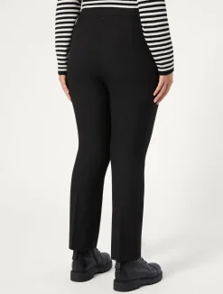 Fashion Marina Rinaldi Trousers in viscose blend twill BLACK
