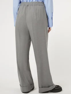 Fashion Marina Rinaldi Trousers in viscose blend twill MEDIUMGREY