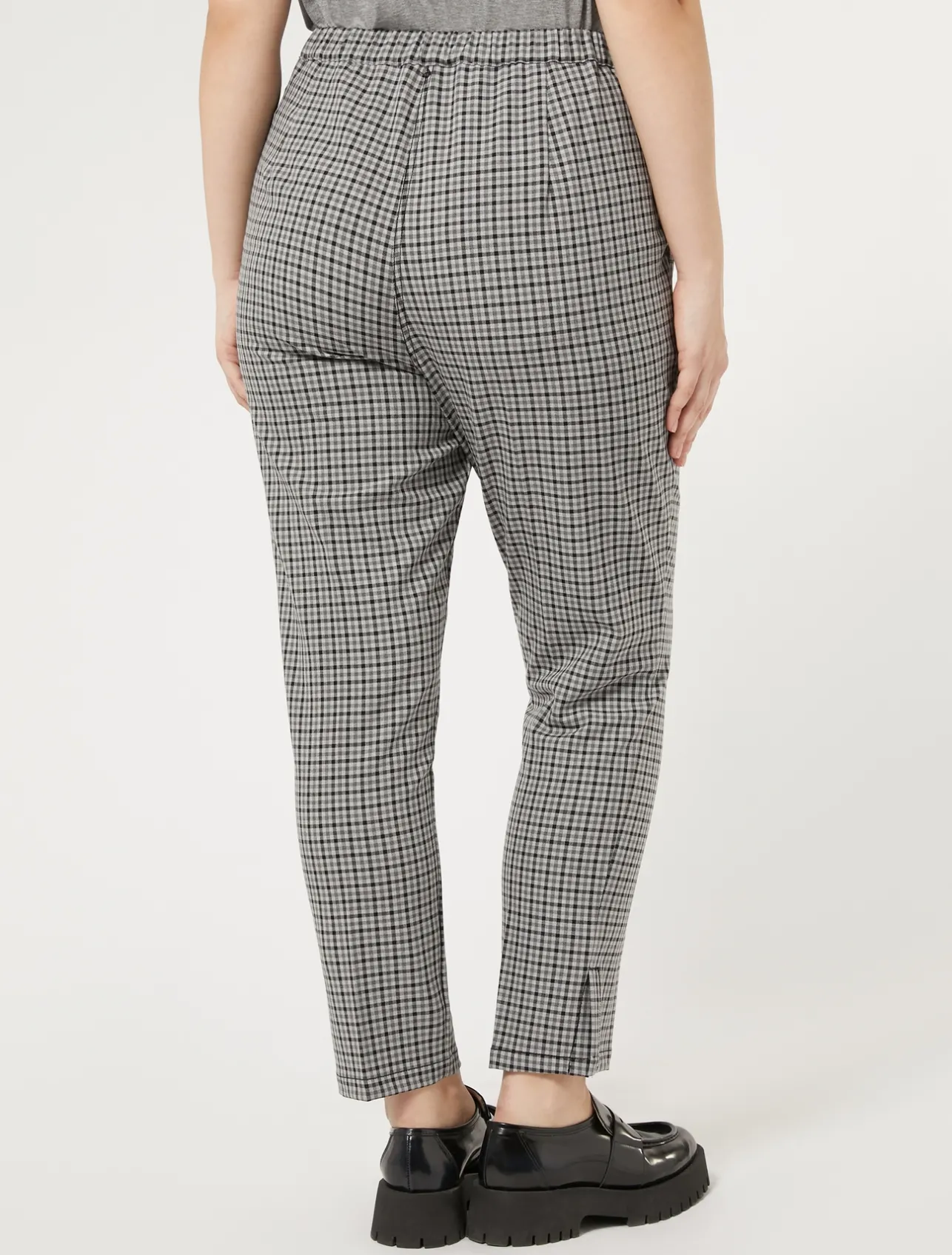 Discount Marina Rinaldi Trousers in viscose blend twill BLACK