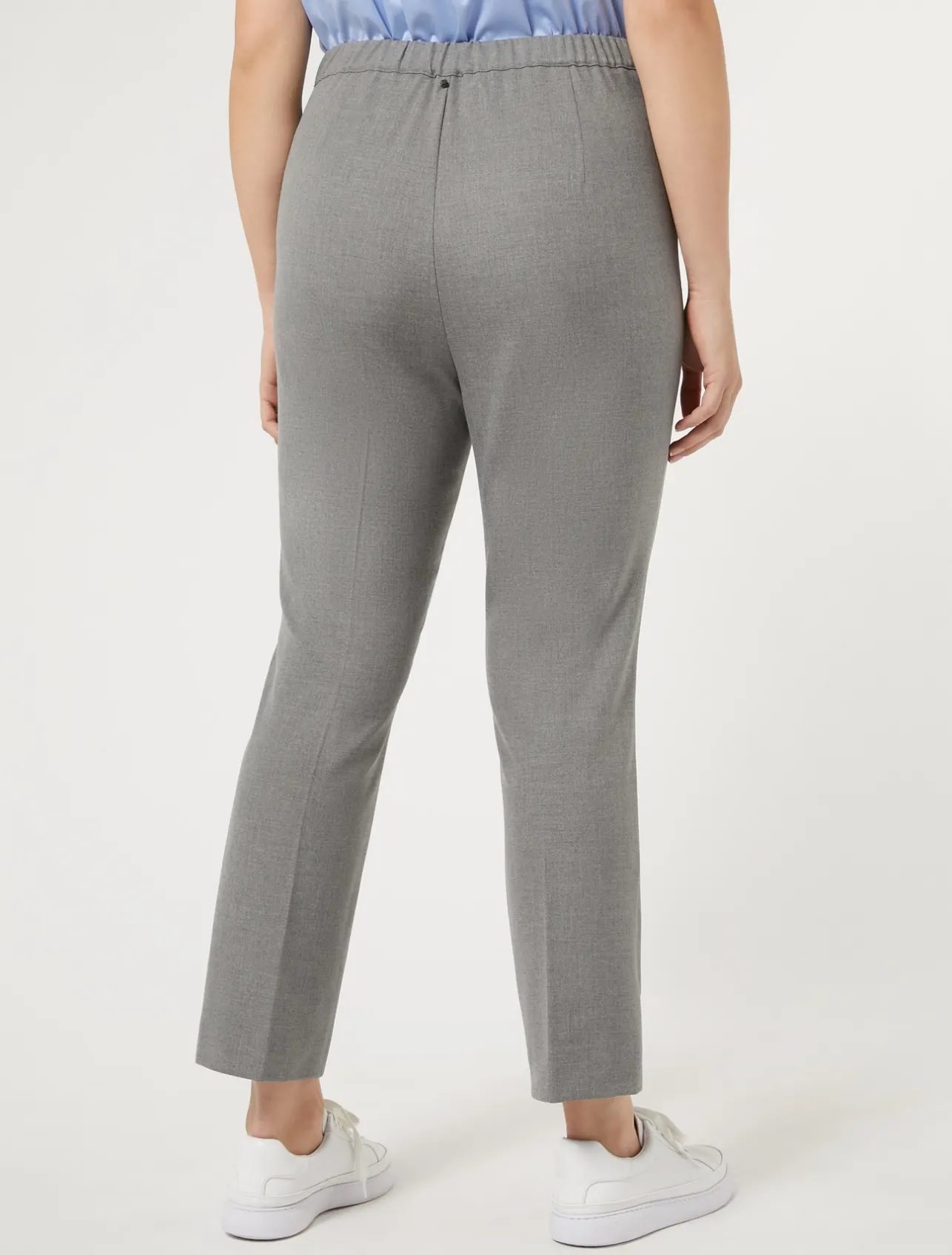 New Marina Rinaldi Trousers in viscose blend twill MEDIUMGREY