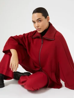 Discount Marina Rinaldi Trousers in viscose blend twill RED