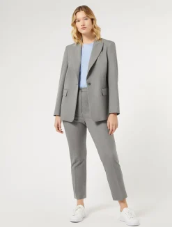 New Marina Rinaldi Trousers in viscose blend twill MEDIUMGREY