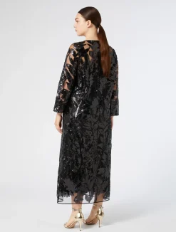 New Marina Rinaldi Tulle dress with sequins BLACK