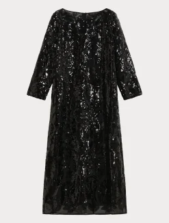 New Marina Rinaldi Tulle dress with sequins BLACK