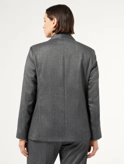 Outlet Marina Rinaldi Twill blazer MEDIUMGREY