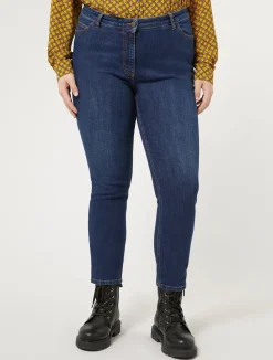 Fashion Marina Rinaldi Twill denim jeans ULTRAMARINE