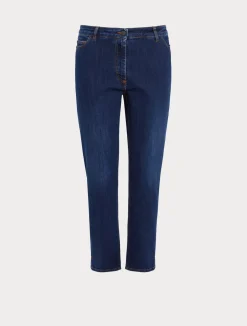 Fashion Marina Rinaldi Twill denim jeans ULTRAMARINE