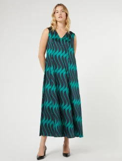 Online Marina Rinaldi Twill dress ULTRAMARINE