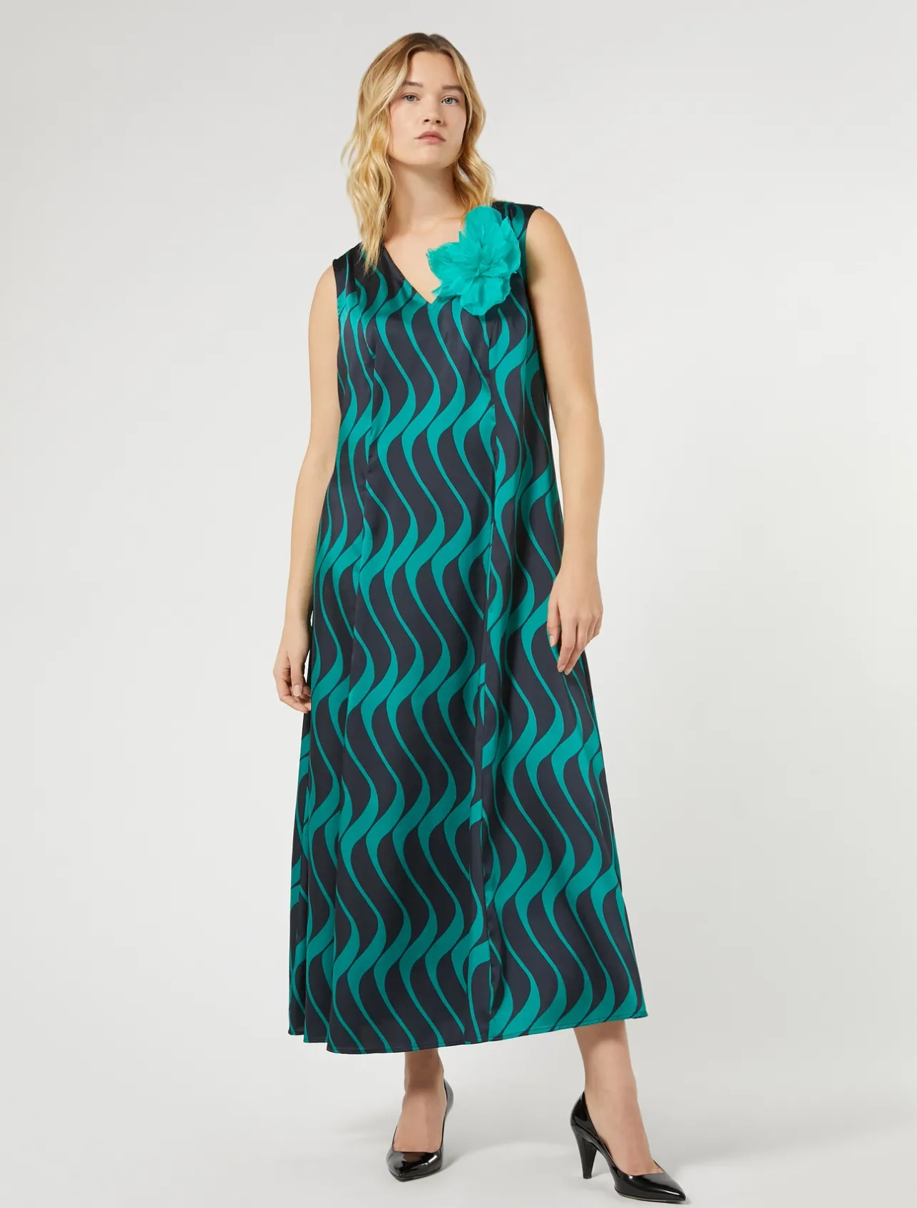 Online Marina Rinaldi Twill dress ULTRAMARINE