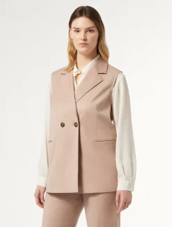 New Marina Rinaldi Twill gilet MAUVE