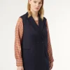 Hot Marina Rinaldi Twill gilet MIDNIGHTBLUE