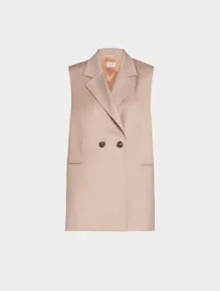 New Marina Rinaldi Twill gilet MAUVE
