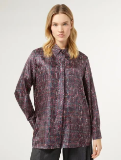 Clearance Marina Rinaldi Twill shirt MIDNIGHTBLUE