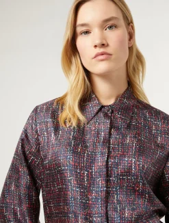 Clearance Marina Rinaldi Twill shirt MIDNIGHTBLUE