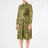 Best Marina Rinaldi Twill shirt dress MOSSGREEN