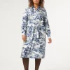 Clearance Marina Rinaldi Twill shirt dress WHITEBLUE