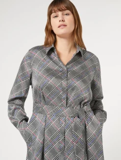Sale Marina Rinaldi Twill shirt dress BLACK