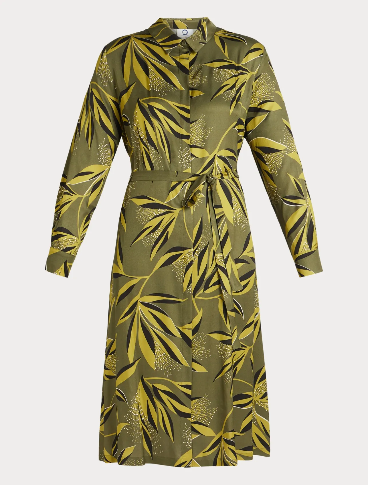 Best Marina Rinaldi Twill shirt dress MOSSGREEN
