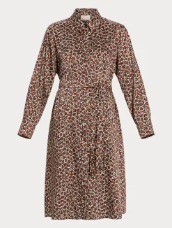 Discount Marina Rinaldi Twill shirt dress TERRACOTTA