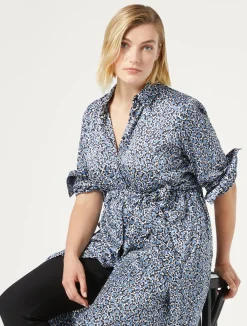 Hot Marina Rinaldi Twill shirt dress LIGHTBLUE