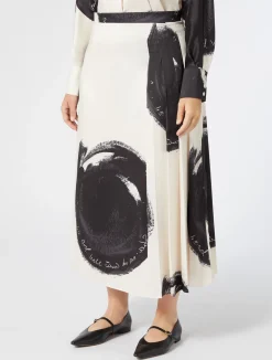 Outlet Marina Rinaldi Twill skirt IVORY