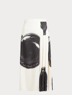 Outlet Marina Rinaldi Twill skirt IVORY
