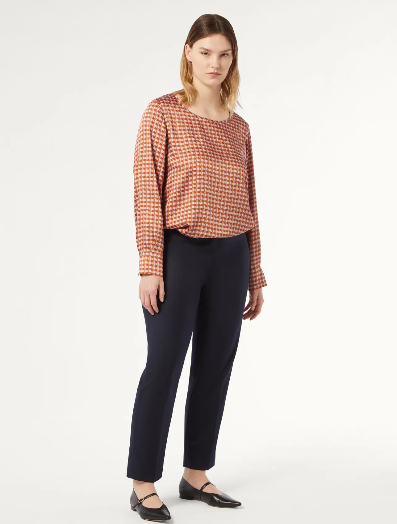 Clearance Marina Rinaldi Twill trousers MIDNIGHTBLUE