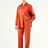 Sale Marina Rinaldi Twill trousers RUST