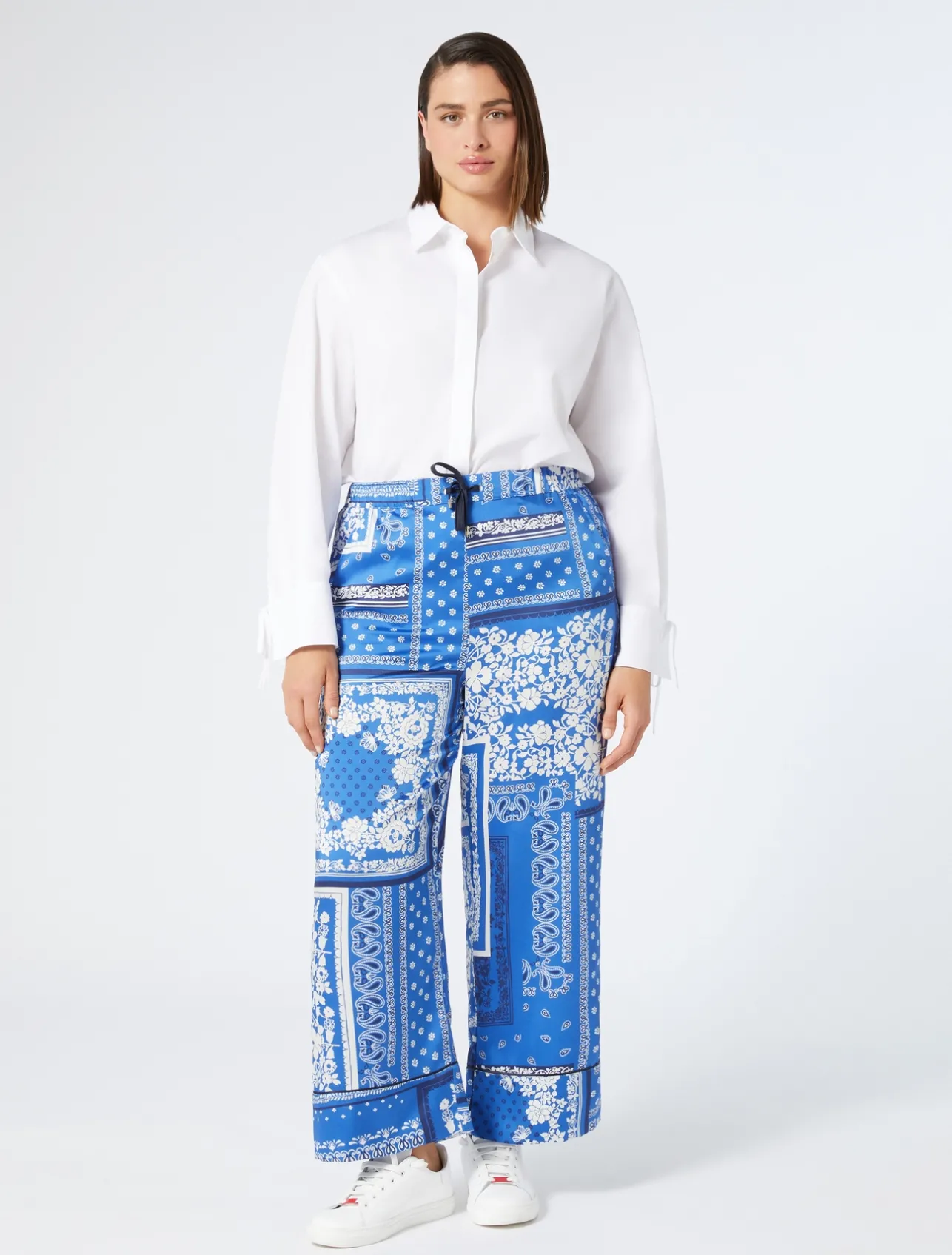 Sale Marina Rinaldi Twill trousers LIGHTBLUE