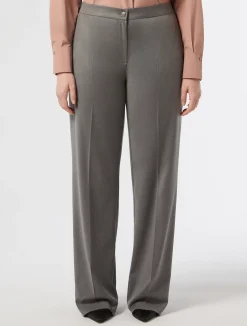 Fashion Marina Rinaldi Twill trousers MEDIUMGREY