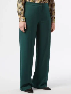 Online Marina Rinaldi Twill trousers DARKGREEN