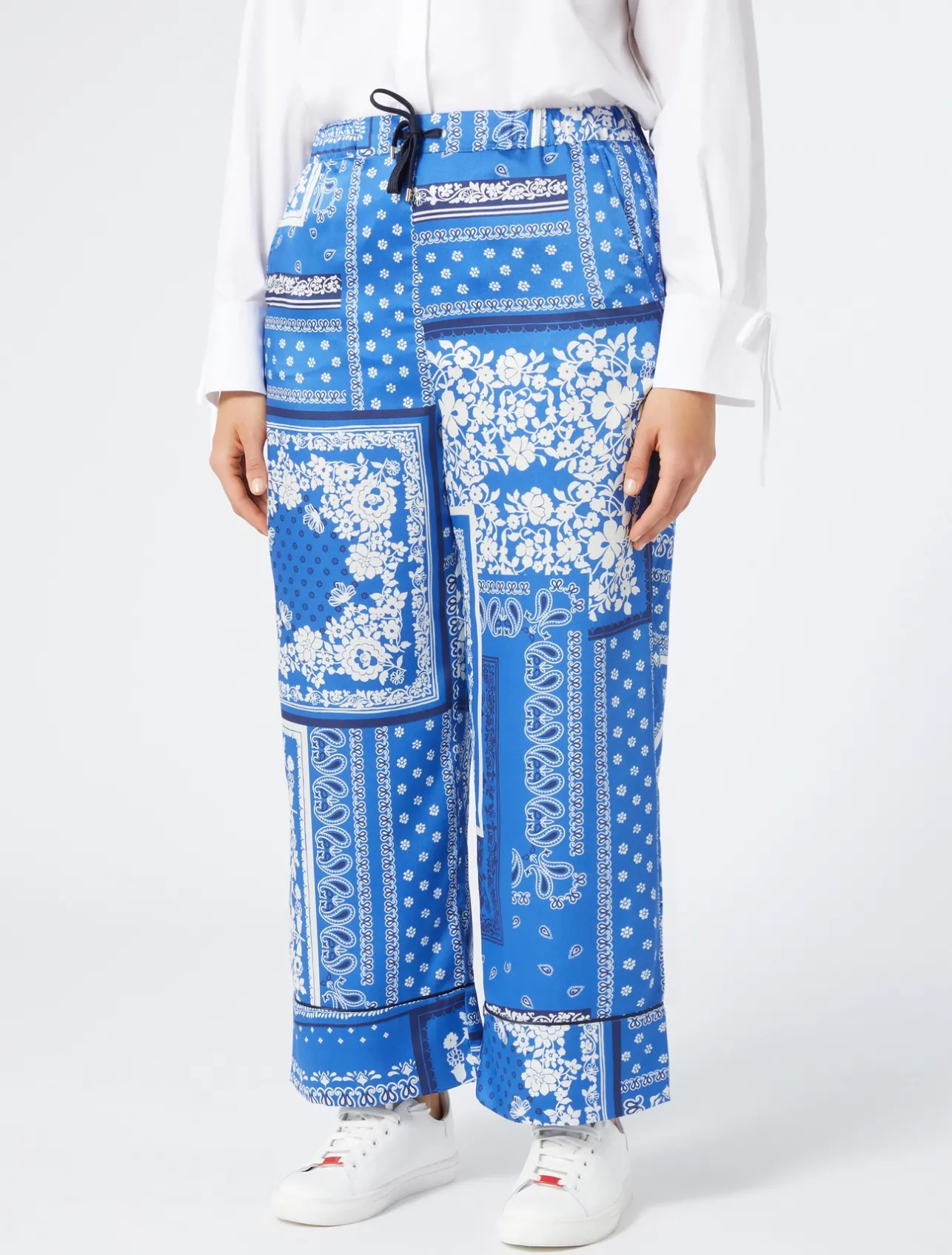 Sale Marina Rinaldi Twill trousers LIGHTBLUE