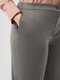 Fashion Marina Rinaldi Twill trousers MEDIUMGREY