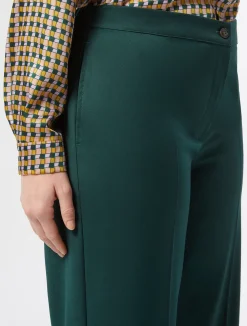 Online Marina Rinaldi Twill trousers DARKGREEN