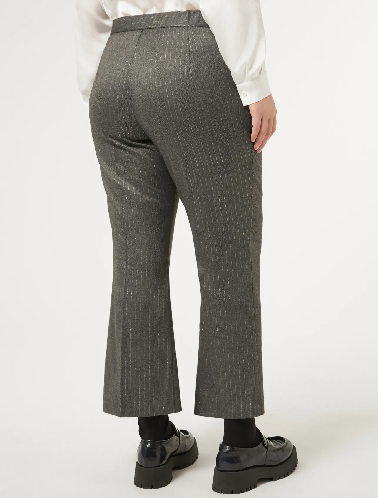 Online Marina Rinaldi Twill trousers MEDIUMGREY
